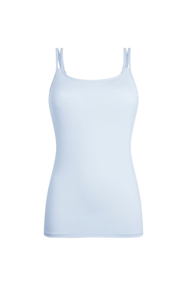 Gray Soft Post Mastectomy Camisole with Inner Drain Pockets
